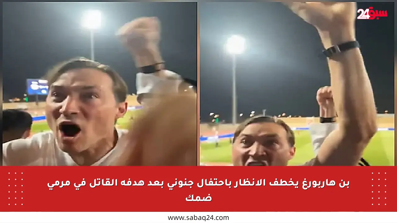 بن هاربورغ يخطف الأنظار باحتفال جنوني بعد هدفه القاتل في مرمى ضمك